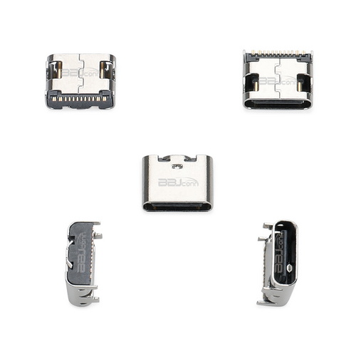 TYPE-C 16PIN 母座板上型L=6.5　5A(一體式）---（UC.01.51-11-0009）_調(diào)整大小